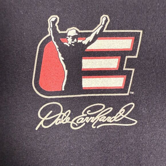 vintage Dale Earnhardt The Intimidator T-Shirt Size Large Black Chase Authentics - Picture 5 of 9